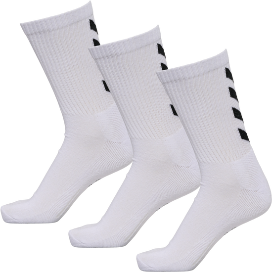 Hummel Fundamental 3 Pack Sock - White