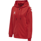 Hummel CORE XK Poly Zip Hood Sweat Woman - True Red