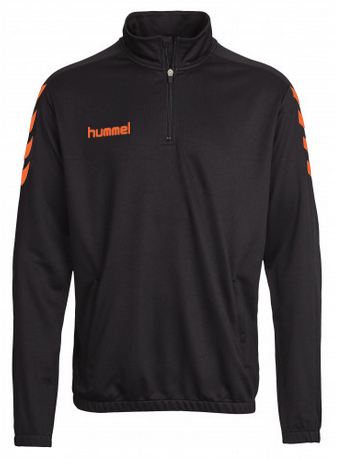 Hummel Core Half Zip Sweat - Black/Orange