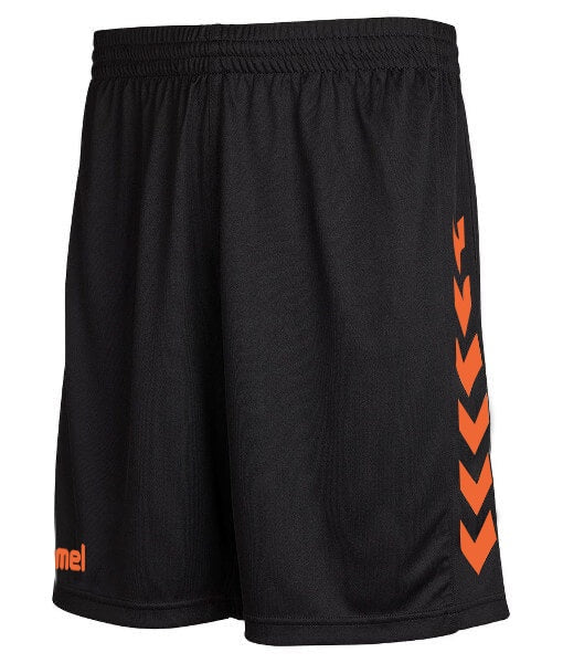 Hummel Core Poly Shorts - Black/Orange