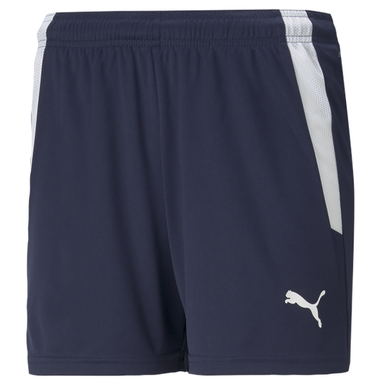 Puma teamLIGA Womens Short – Peacoat/White